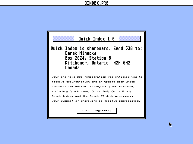 Quick Index — screenshot 1